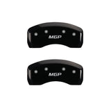 MGP 4 Caliper Covers Engraved Front & Rear MGP Black finish silver ch - 20217SMGPBK