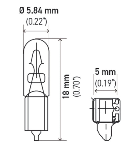 Hella Bulb 37 12V 1.3W W2X4.6d T1.75 (Min. Order QTY 10) - 37