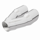 MagnaFlow Double Wall 3in Dual Round Polished Tip 2.25in Inlet - 35226
