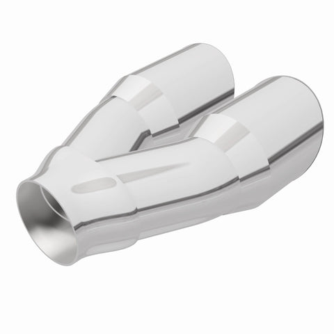 MagnaFlow Double Wall 3in Dual Round Polished Tip 2.25in Inlet - 35226