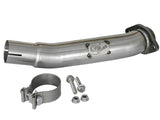 aFe Twisted Steel 2in Stainless Steel Loop Delete Down-Pipe 2018+ Jeep Wrangler (JL) V6 3.6L - 48-48024