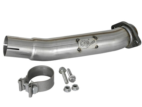 aFe Twisted Steel 2in Stainless Steel Loop Delete Down-Pipe 2018+ Jeep Wrangler (JL) V6 3.6L - 48-48024