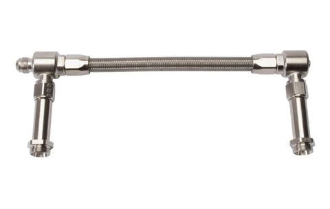 Russell Performance -8 AN to -8 AN ProFlex Holley 4500 Dual Inlet Carb Kit (Endura) - 641141