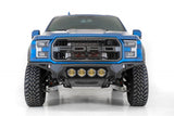 Addictive Desert Designs 17-20 Ford F-150 Raptor Bomber Front Bumper w/ 4 Rigid 360 6in Round Mounts - F110014110103