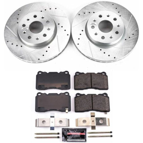 Power Stop 14-18 Cadillac CTS Front Z23 Evolution Sport Brake Kit - K7001