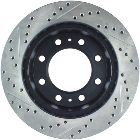 StopTech 01-09 Chevrolet Silverado 2500HD 3500 Front Left Slotted & Drilled Rotor - 127.66059L