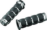 Kuryakyn Premium ISO Grips Without Throttle Boss Dual Cable Chrome - 6205