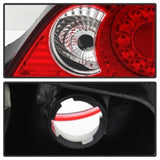 Spyder Acura RSX 02-04 LED Tail Lights Red Clear ALT-YD-ARSX02-LED-RC - 5000385