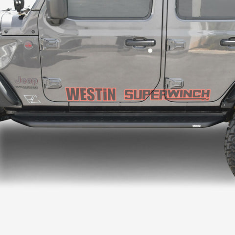 Westin 18-24 Jeep Wrangler (JL) Unlimited 4DR Outlaw Running Board - Textured Black - 28-34065