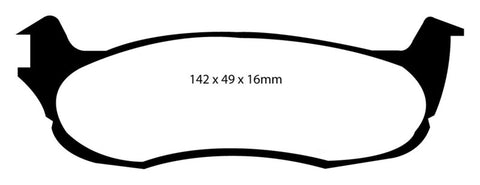 EBC 00-01 Ford Expedition 4.6 2WD Greenstuff Rear Brake Pads - DP61633