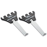 Ford Racing Logo Wire Loom Chome Base/Black - 302-640