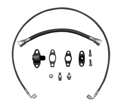 Wehrli LB7/LLY/LBZ/LMM/LML Duramax S400 Single Turbo Oil Line Kit - WCF100397