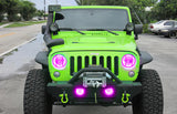 Oracle Jeep Wrangler 07-17 Halo Kit - ColorSHIFT w/ 2.0 Controller - 2665-333