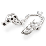 Stainless Power 2011-14 Mustang GT Headers 1-7/8in Primaries High-Flow Cats 3in X-Pipe - SM12HCATX