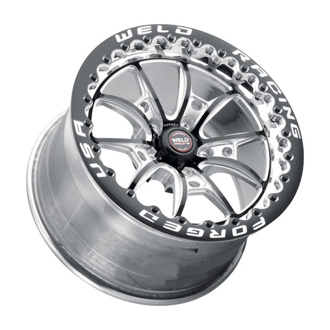 Weld S80 17x10 / 5x115 BP / 6.7in BS Black Wheel (High Pad) - Black Single Beadlock MT - 80HB7100W67F