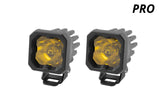 Diode Dynamics Stage Series C1 LED Pod Pro - Yellow Spot Standard ABL (Pair) - DD6468P