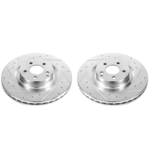 Power Stop 09-14 Mercedes-Benz CL550 Front Evolution Drilled & Slotted Rotors - Pair - EBR867XPR