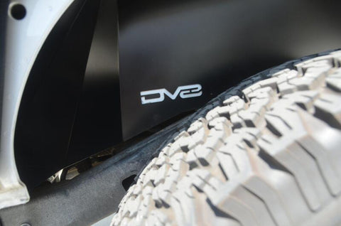 DV8 Offroad 07-18 Jeep Wrangler JK Rear Aluminum Inner Fender - Black - INFEND-01RB