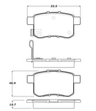 StopTech Performance Touring Brake Pads - 308.13360
