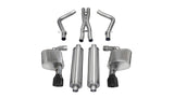 Corsa 2012-2014 Dodge Charger SRT-8 6.4L V8 Black Xtreme Cat-Back Exhaust - 14464BLK