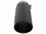 aFe MACHForce XP Cat-Back SS-304 5in Interooled Exhaust Tip 5in In x 6in Outx16inL Bolt-On Right Blk - 49T50601-B161