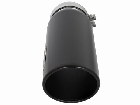 aFe MACHForce XP Cat-Back SS-304 5in Interooled Exhaust Tip 5in In x 6in Outx16inL Bolt-On Right Blk - 49T50601-B161