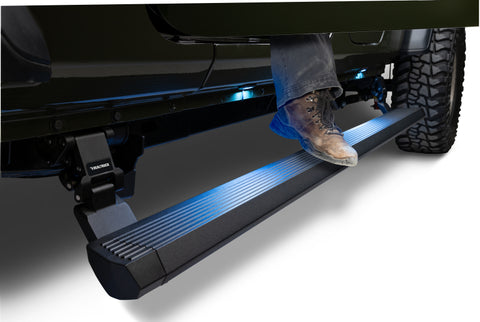 RealTruck 20-24 Jeep Gladiator CC 4dr VoltStep Electric Running Board Kit (Cut/Drill Req.) - Tex Blk - 20451687PC