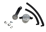 J&L 16-23 Toyota Tacoma 3.5L Driver Side Oil Separator 3.0 - Clear Anodized - 3104D-C