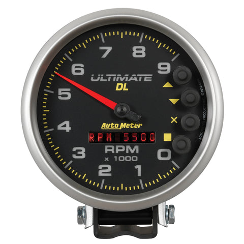 Autometer 5 inch Ultimate DL Playback Tachometer 9000 RPM - Black - 6896