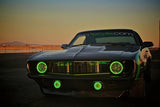 Oracle Pre-Installed Lights 7 IN. Sealed Beam - Green Halo - 6905-004