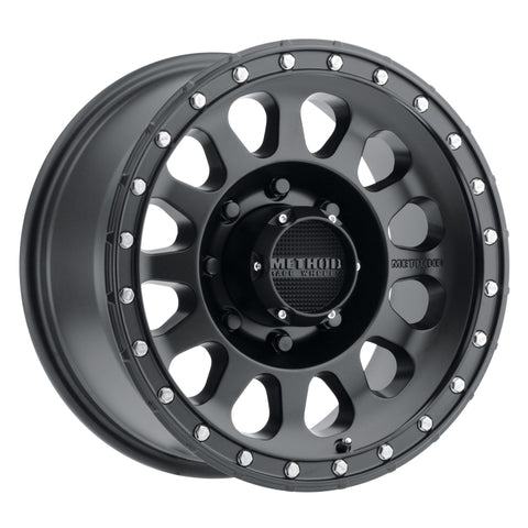 Method MR315 17x8.5 +25mm Offset 8x6.5 130.81mm CB Matte Black Wheel - MR31578580525