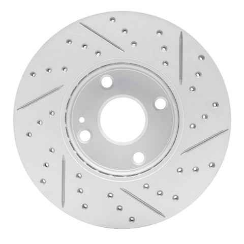 R1 16-25 Mazda 2 (Mexico) Front Left Drilled & Slotted Geo-Carbon Rotor - 830-91003L