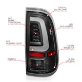ANZO 2008-2016 Ford F-250 LED Taillights Black Housing Clear Lens (Pair) - 311356