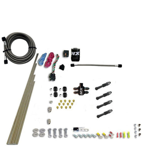 Nitrous Express Dry Direct Port Nitrous Kit 4 Cyl w/10lb Black Bottle (Special Order Drop Ship Only) - 93046-10-B