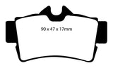 EBC 94-98 Ford Mustang 3.8 Redstuff Rear Brake Pads - DP31156C