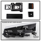 xTune 92-94 Blazer Full Size Corner/LED Bumper Headlights Black HD-JH-CCK88-LED-AM-BK-SET - 5069542