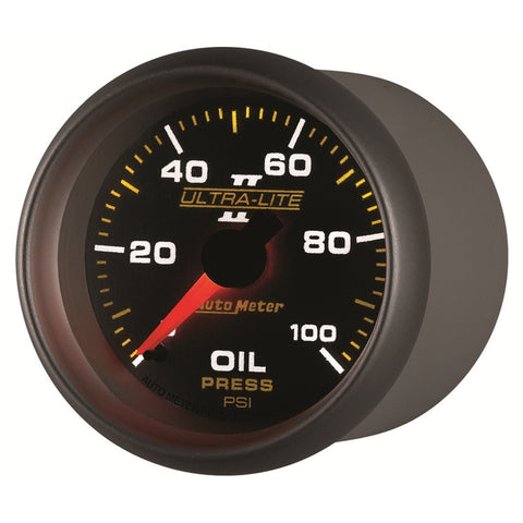 Autometer Ultra-Lite II 52mm 0-100 PSI Mechanical Oil Pressure Gauge - 4921