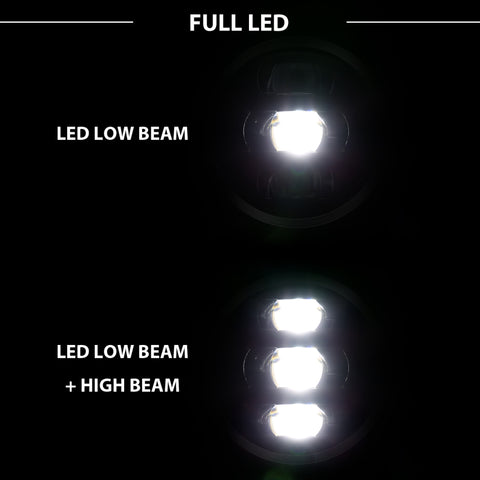 ANZO 16-18 Chevrolet Silverado 1500 LED Projector Headlights w/Plank Style Switchback Chrome w/Amber - 111421
