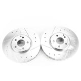 Power Stop 04-06 Mercedes-Benz E500 Front Evolution Drilled & Slotted Rotors - Pair - EBR1628XPR