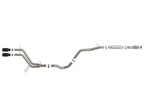 aFe Takeda 2-1/2in to 3in SS-304 Cat-Back Exhausts w/ Black Tip 13-17 Hyundai Veloster L4-1.6L - 49-37018-B