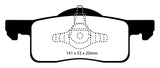 EBC 02-06 Ford Expedition 4.6 2WD Greenstuff Rear Brake Pads - DP61652