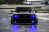 Oracle 15-21 Dodge Challenger Waterproof LED Fog Light Halo Kit - ColorSHIFT - 1236-333