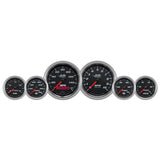 Autometer Pro-Cycle Gauge Kit 6 Pc. Kit 3 3/8in & 2 1/16in Bagger Black - 19601