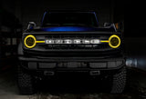 Oracle 21-22 Ford Bronco Headlight Halo Kit w/DRL Bar - Base Headlights -w/2.0 Controller - 1471-333