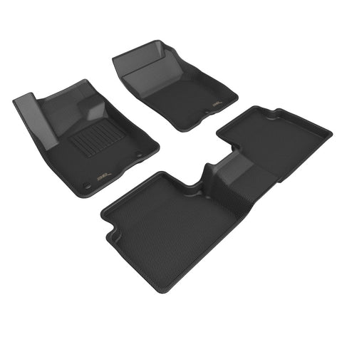 3D MAXpider 21-22 Ford Bronco Sport Kagu 1st 2nd Row - Floor Mat Set (Black) - L1FR14601509