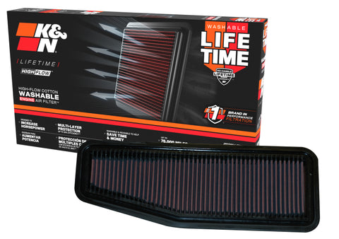K&N 00-06 Toyota Previa / Rav4 2.0L/2.4L Drop In Air Filter - 33-2216