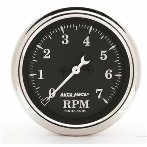 Auto Meter Gauge Quad 5in 0E-90F Elec Old Tyme Black - 1719
