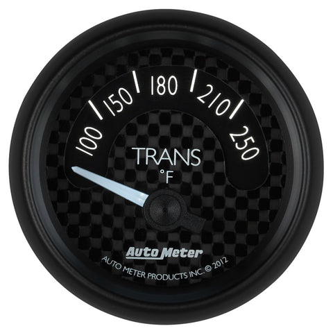 Autometer GT Series 52mm Short Sweep Electronic 100-250 Deg F Transmission Temperature - 8049
