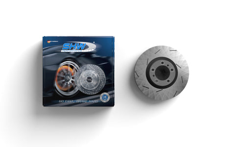 SHW 05-11 Mercedes-Benz G55 AMG 5.5L Rear Slotted Monobloc Brake Rotor (4634230012) - TRX30014