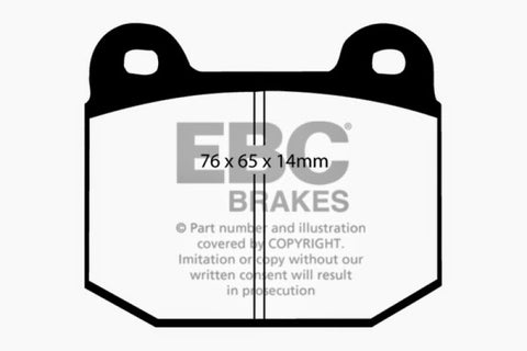 EBC 99-03 Mitsubishi Lancer Evolution 2.0 Turbo Redstuff Rear Brake Pads - DP31538C